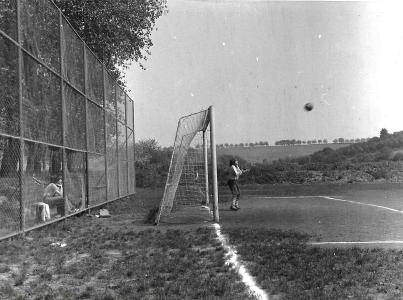 Záchytná síť u silnice na Velehrad r.1978